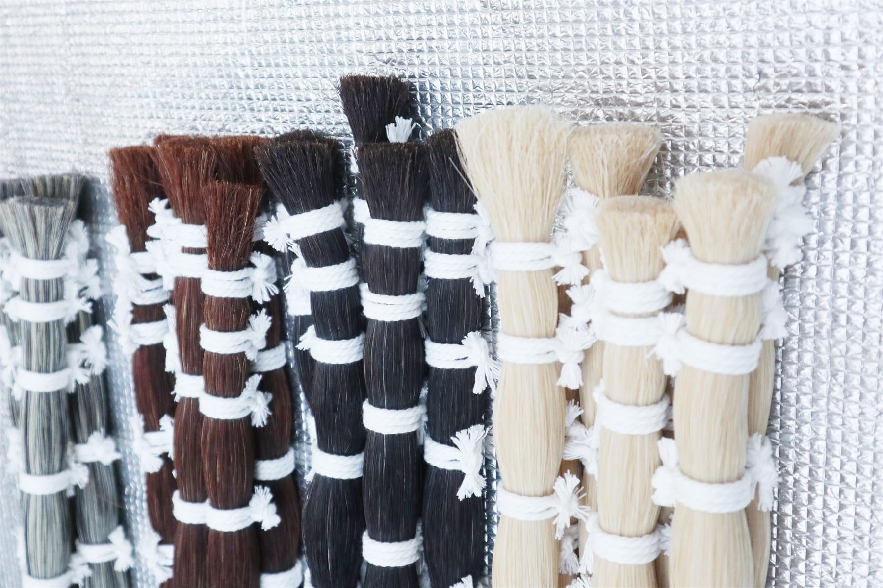 Amazon | 500 グラムの天然本物の馬の尾毛、ヴィオラ チェロ ダブル